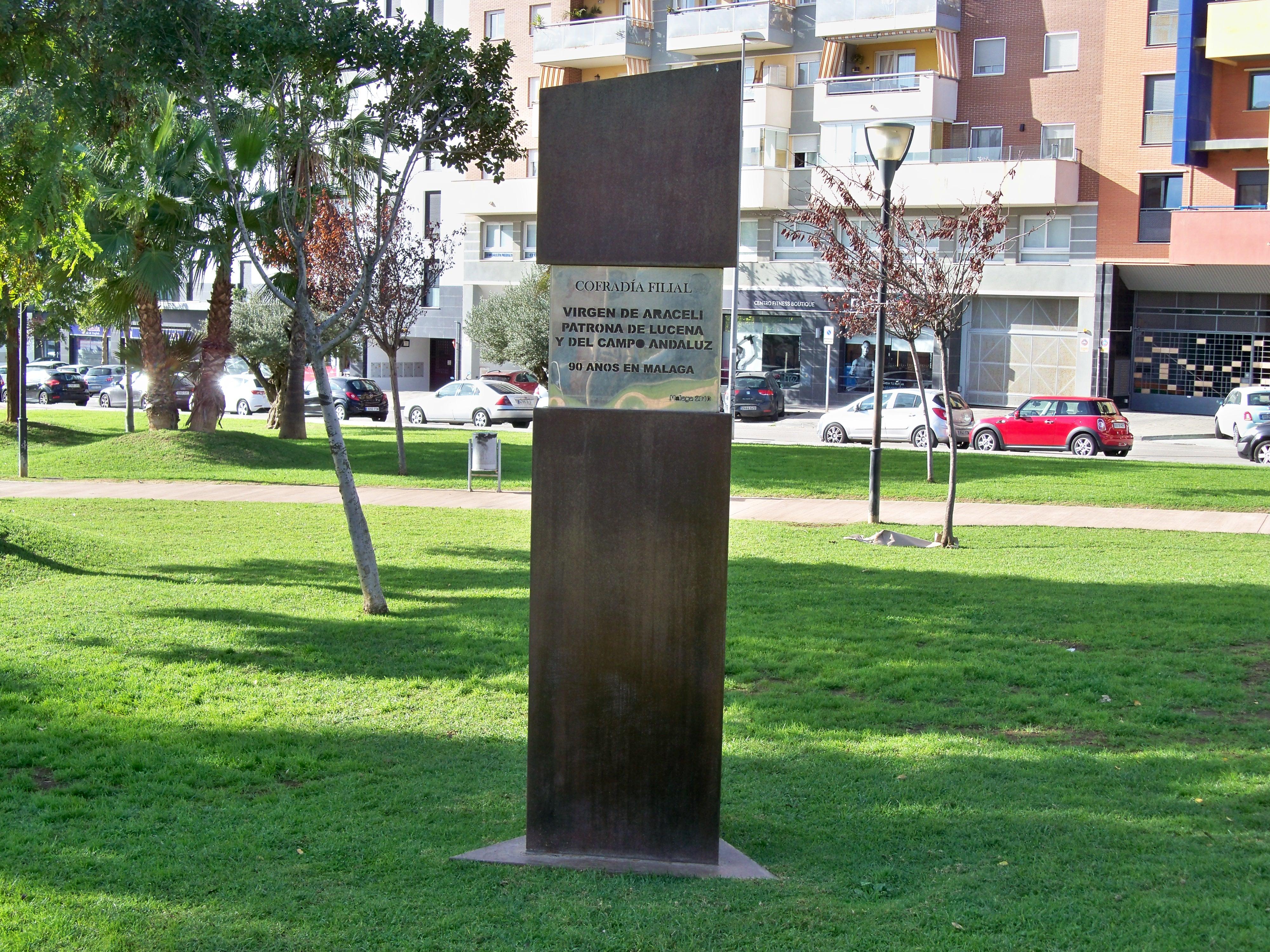 Monolito Parque Virgen de Araceli